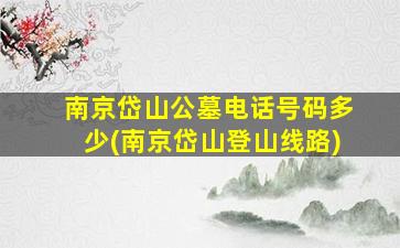 南京岱山公墓电话号码多少(南京岱山登山线路)