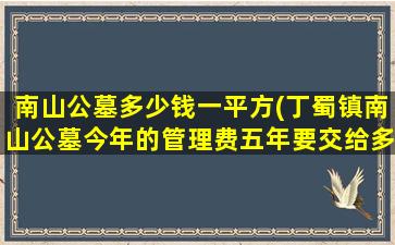 南山公墓多少钱一平方(丁蜀镇南山公墓今年的管理费五年要交给多少线)