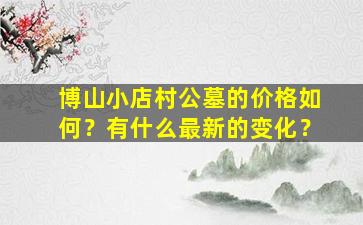 博山小店村公墓的价格如何？有什么最新的变化？