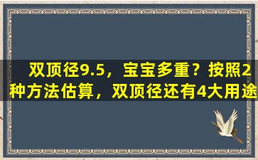 双顶径9.5，宝宝多重？按照2种方法估算，双顶径还有4大用途