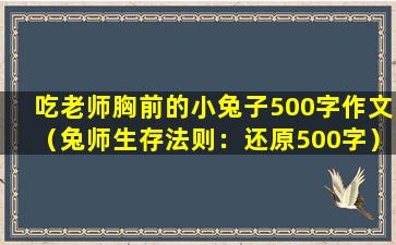 吃老师胸前的小兔子500字作文（兔师生存法则：还原500字）