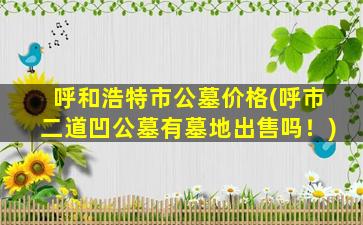 呼和浩特市公墓价格(呼市二道凹公墓有墓地出售吗！)