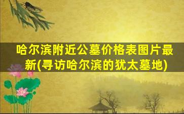 哈尔滨附近公墓价格表图片最新(寻访哈尔滨的犹太墓地)