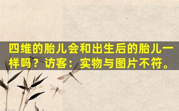 四维的胎儿会和出生后的胎儿一样吗？访客：实物与图片不符。
