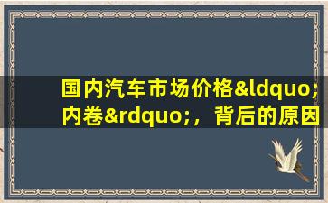 国内汽车市场价格“内卷”，背后的原因是“油电不同权”？