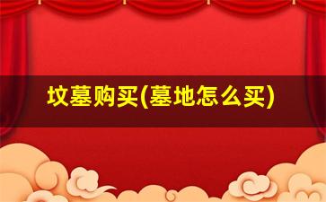 坟墓购买(墓地怎么买)