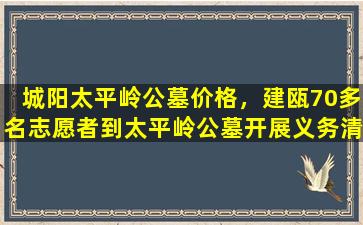 城阳太平岭公墓价格，建瓯70多名志愿者到太平岭公墓开展义务清扫活动