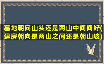 墓地朝向山头还是两山中间间好(建房朝向是两山之间还是朝山坡)