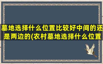 墓地选择什么位置比较好中间的还是两边的(农村墓地选择什么位置比较好)
