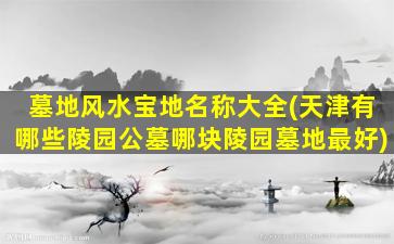 墓地风水宝地名称大全(天津有哪些陵园公墓哪块陵园墓地最好)
