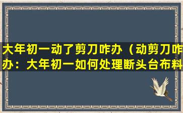 大年初一动了剪刀咋办（动剪刀咋办：大年初一如何处理断头台布料）