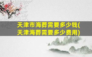 天津市海葬需要多少钱(天津海葬需要多少费用)