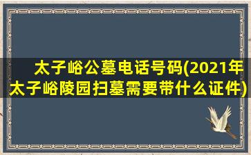 太子峪公墓电话号码(2021年太子峪陵园扫墓需要带什么证件)