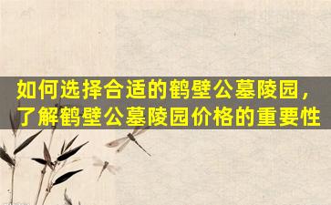 如何选择合适的鹤壁公墓陵园，了解鹤壁公墓陵园价格的重要性