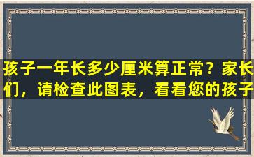 孩子一年长多少厘米算正常？家长们，请检查此图表，看看您的孩子是否符合标准。