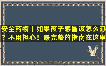 安全药物丨如果孩子感冒该怎么办？不用担心！最完整的指南在这里！