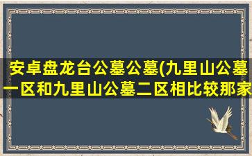 安卓盘龙台公墓公墓(九里山公墓一区和九里山公墓二区相比较那家好呢)