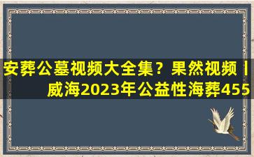 安葬公墓视频大全集？果然视频丨威海2023年公益性海葬455位逝者骨灰长眠大海