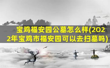 宝鸡福安园公墓怎么样(2O22年宝鸡市福安园可以去扫墓吗)