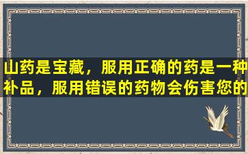 山药是宝藏，服用正确的药是一种补品，服用错误的药物会伤害您的身体。谁不能服用太多？