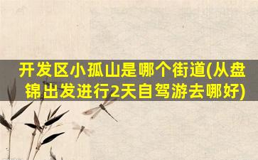 开发区小孤山是哪个街道(从盘锦出发进行2天自驾游去哪好)