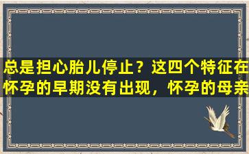 总是担心胎儿停止？这四个特征在怀孕的早期没有出现，怀孕的母亲可以放松