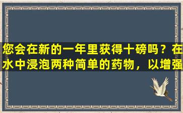 您会在新的一年里获得十磅吗？在水中浸泡两种简单的药物，以增强脾