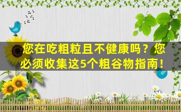 您在吃粗粒且不健康吗？您必须收集这5个粗谷物指南！
