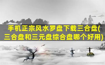 手机正宗风水罗盘下载三合盘(三合盘和三元盘综合盘哪个好用)