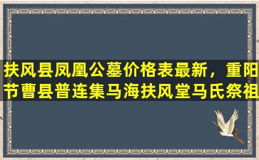 扶风县凤凰公墓价格表最新，重阳节曹县普连集马海扶风堂马氏祭祖