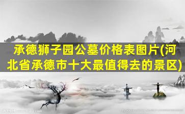 承德狮子园公墓价格表图片(河北省承德市十大最值得去的景区)