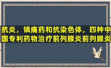 抗炎，镇痛药和抗染色体，四种中国专利药物治疗前列腺炎前列腺炎的增生