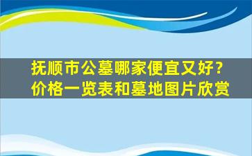 抚顺市公墓哪家便宜又好？价格一览表和墓地图片欣赏