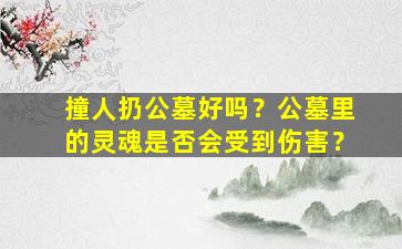 撞人扔公墓好吗？公墓里的灵魂是否会受到伤害？