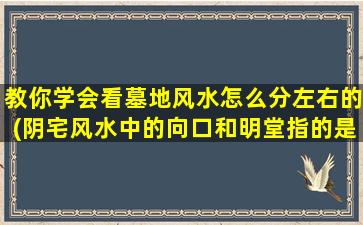 教你学会看墓地风水怎么分左右的(阴宅风水中的向口和明堂指的是什么)