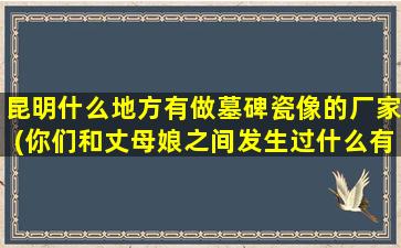 昆明什么地方有做墓碑瓷像的厂家(你们和丈母娘之间发生过什么有趣的事)