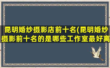 昆明婚纱摄影店前十名(昆明婚纱摄影前十名的是哪些工作室最好离滇池风景区近一点的)
