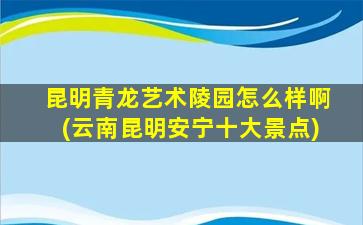 昆明青龙艺术陵园怎么样啊(云南昆明安宁十大景点)