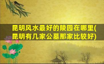 昆明风水最好的陵园在哪里(昆明有几家公墓那家比较好)