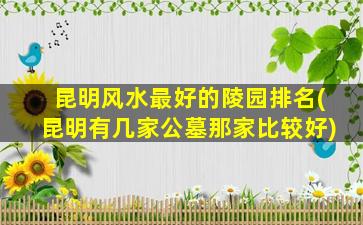 昆明风水最好的陵园排名(昆明有几家公墓那家比较好)