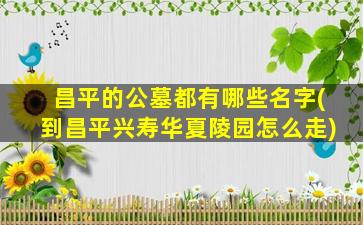 昌平的公墓都有哪些名字(到昌平兴寿华夏陵园怎么走)