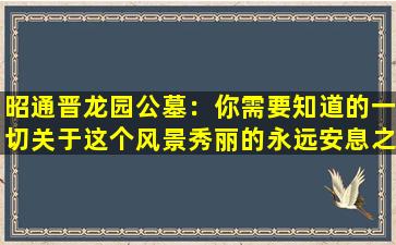 昭通晋龙园公墓：你需要知道的一切关于这个风景秀丽的永远安息之地