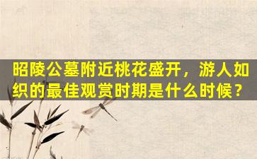 昭陵公墓附近桃花盛开，游人如织的最佳观赏时期是什么时候？