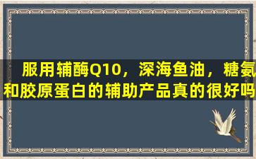 服用辅酶Q10，深海鱼油，糖氨和胶原蛋白的辅助产品真的很好吗？