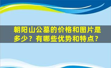 朝阳山公墓的价格和图片是多少？有哪些优势和特点？