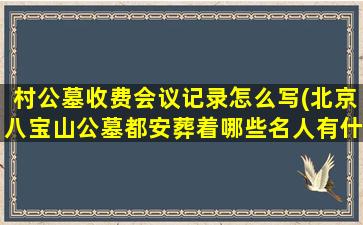 村公墓收费会议记录怎么写(北京八宝山公墓都安葬着哪些名人有什么故事)