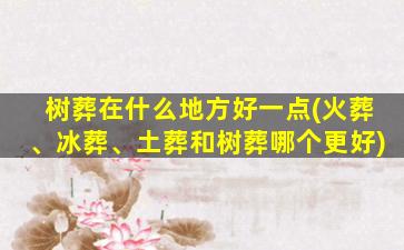 树葬在什么地方好一点(火葬、冰葬、土葬和树葬哪个更好)