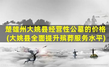 楚雄州大姚县经营性公墓的价格(大姚县全面提升殡葬服务水平)