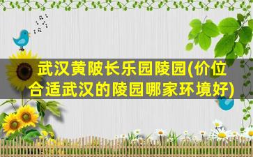 武汉黄陂长乐园陵园(价位合适武汉的陵园哪家环境好)