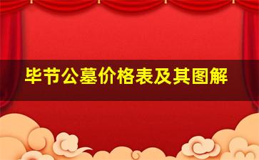毕节公墓价格表及其图解